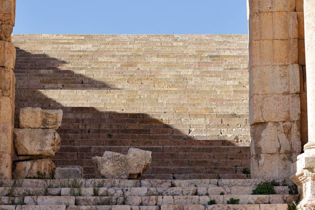 Jerash, Escaliers Romains, Jordanie